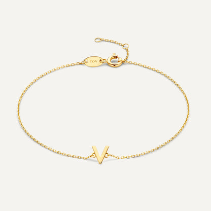 Essential Initial Letter Bracelet