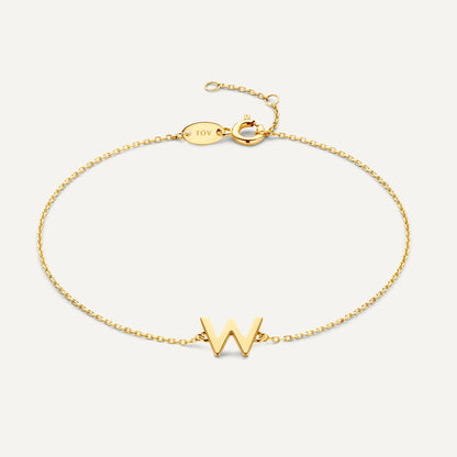 Essential Initial Letter Bracelet