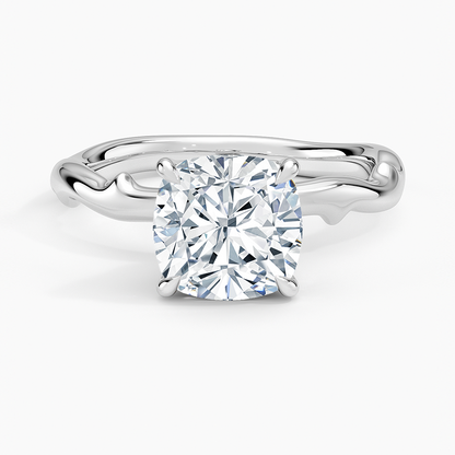 Rose Thorn Solitaire Engagement Ring
