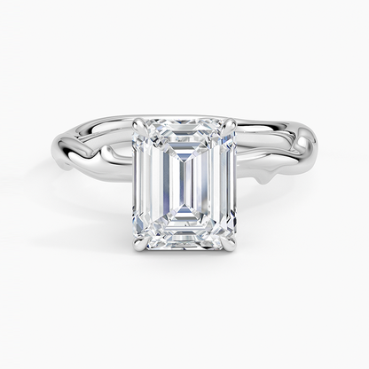 Rose Thorn Solitaire Engagement Ring