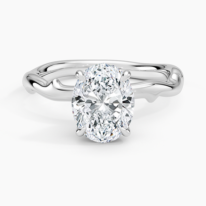 Rose Thorn Solitaire Engagement Ring