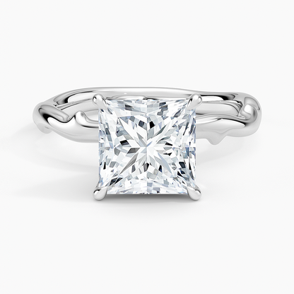 Rose Thorn Solitaire Engagement Ring