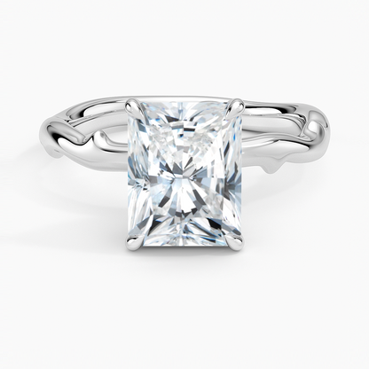 Rose Thorn Solitaire Engagement Ring