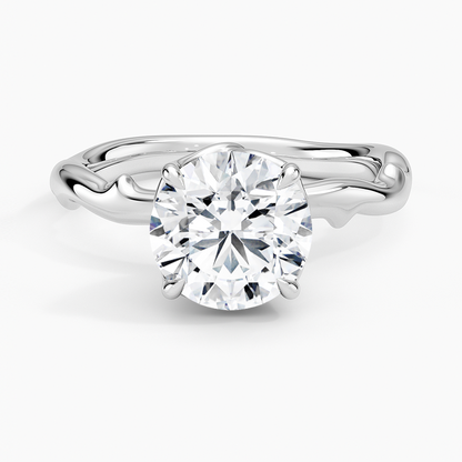 Rose Thorn Solitaire Engagement Ring