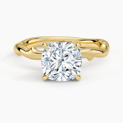 Rose Thorn Solitaire Engagement Ring