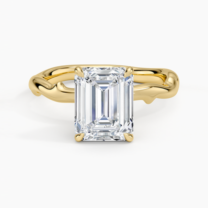 Rose Thorn Solitaire Engagement Ring