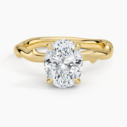 Rose Thorn Solitaire Engagement Ring