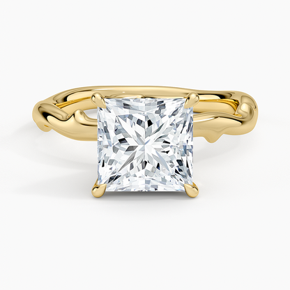 Rose Thorn Solitaire Engagement Ring