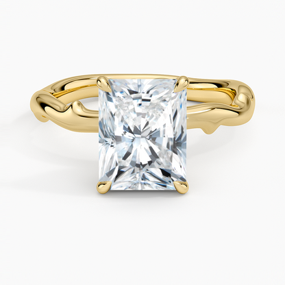 Rose Thorn Solitaire Engagement Ring