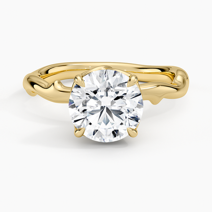 Rose Thorn Solitaire Engagement Ring