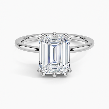 Kalina Hidden Halo Diamond Engagement Ring