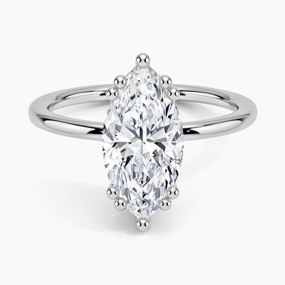 Kalina Hidden Halo Diamond Engagement Ring