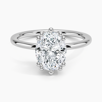 Kalina Hidden Halo Diamond Engagement Ring