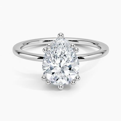 Kalina Hidden Halo Diamond Engagement Ring
