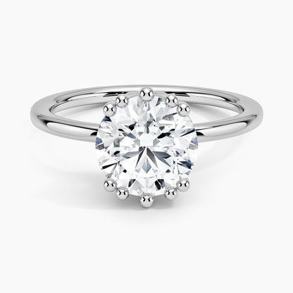 Kalina Hidden Halo Diamond Engagement Ring
