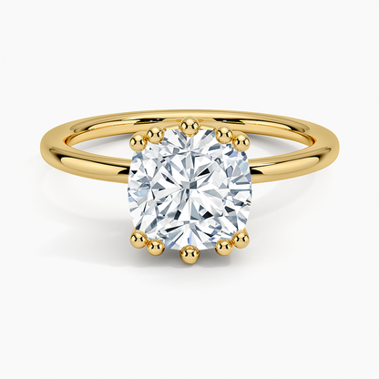 Kalina Hidden Halo Diamond Engagement Ring