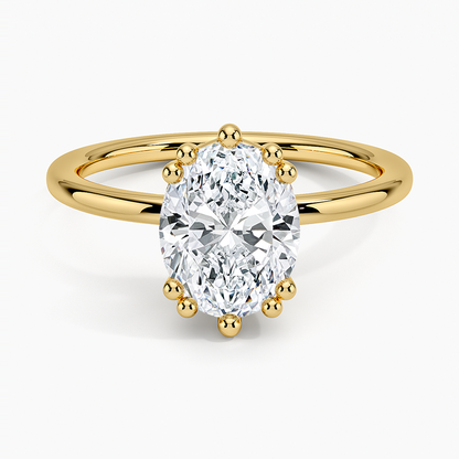 Kalina Hidden Halo Diamond Engagement Ring