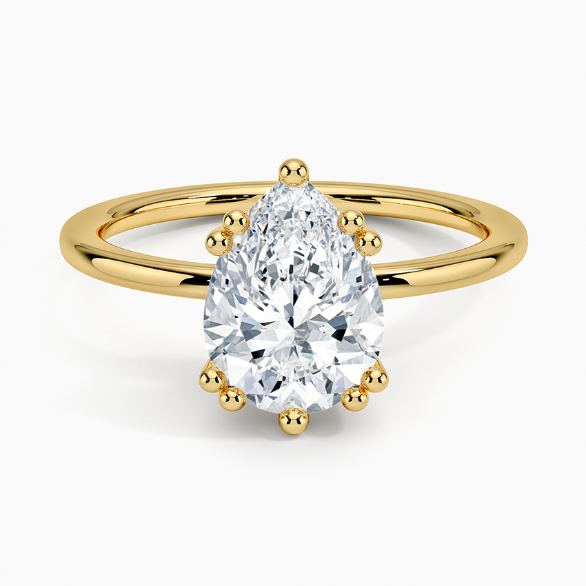 Kalina Hidden Halo Diamond Engagement Ring