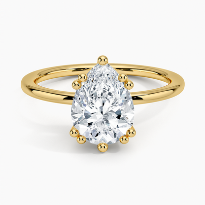 Kalina Hidden Halo Diamond Engagement Ring
