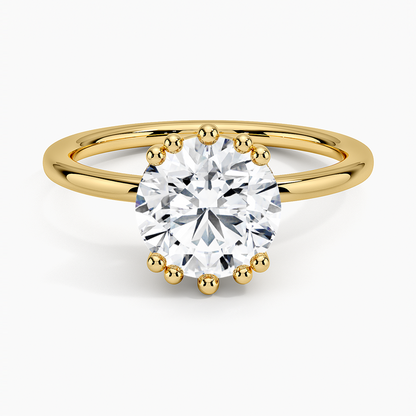 Kalina Hidden Halo Diamond Engagement Ring