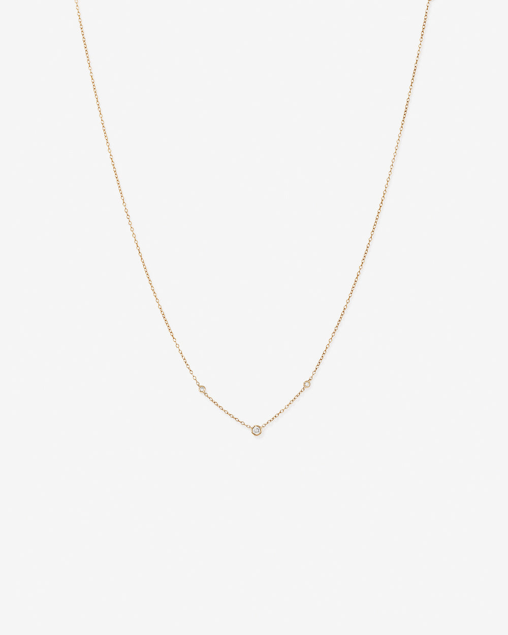 Necklace with 0.10 Carat TW of Diamonds in 10kt Yellow Gold