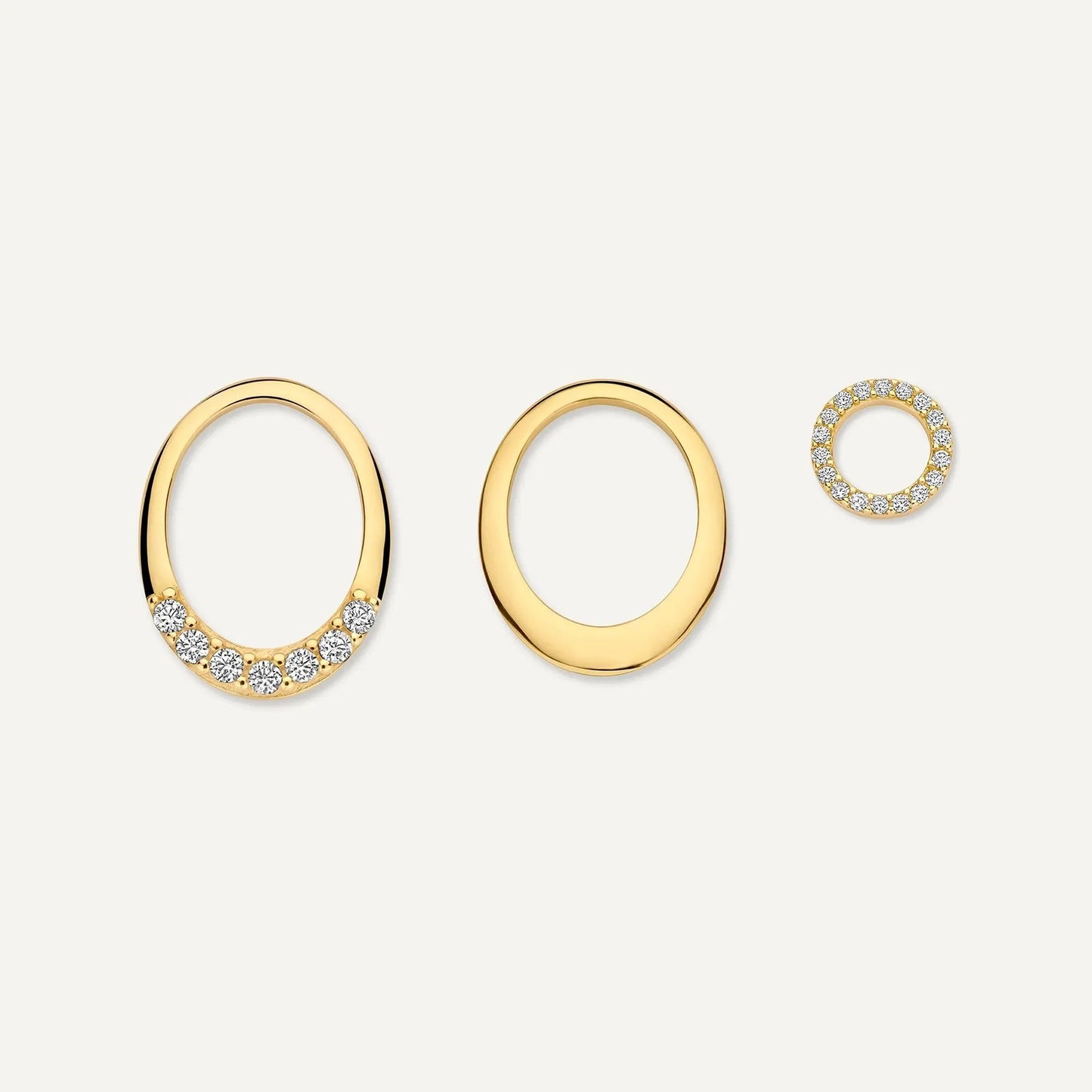 Solo Pave Moissanite Halo Hoop Charm