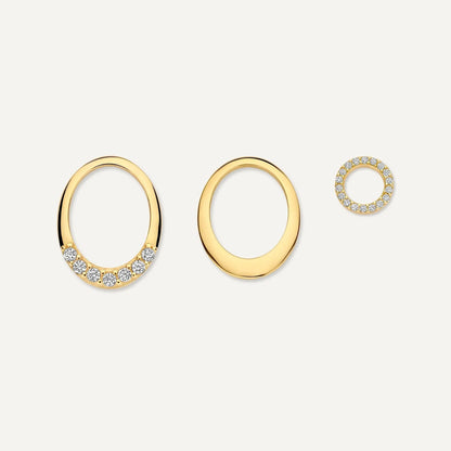 Solo Pave Moissanite Halo Hoop Charm