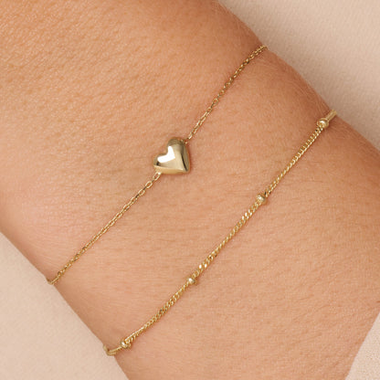 Puffy Heart Bracelet