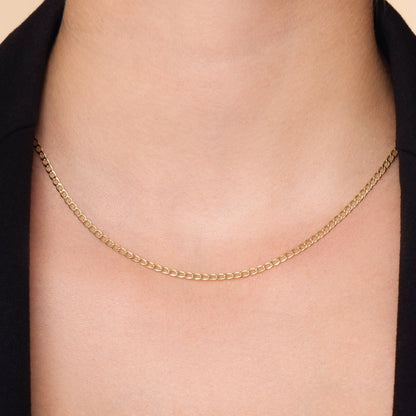 Slim Curb Chain Necklace