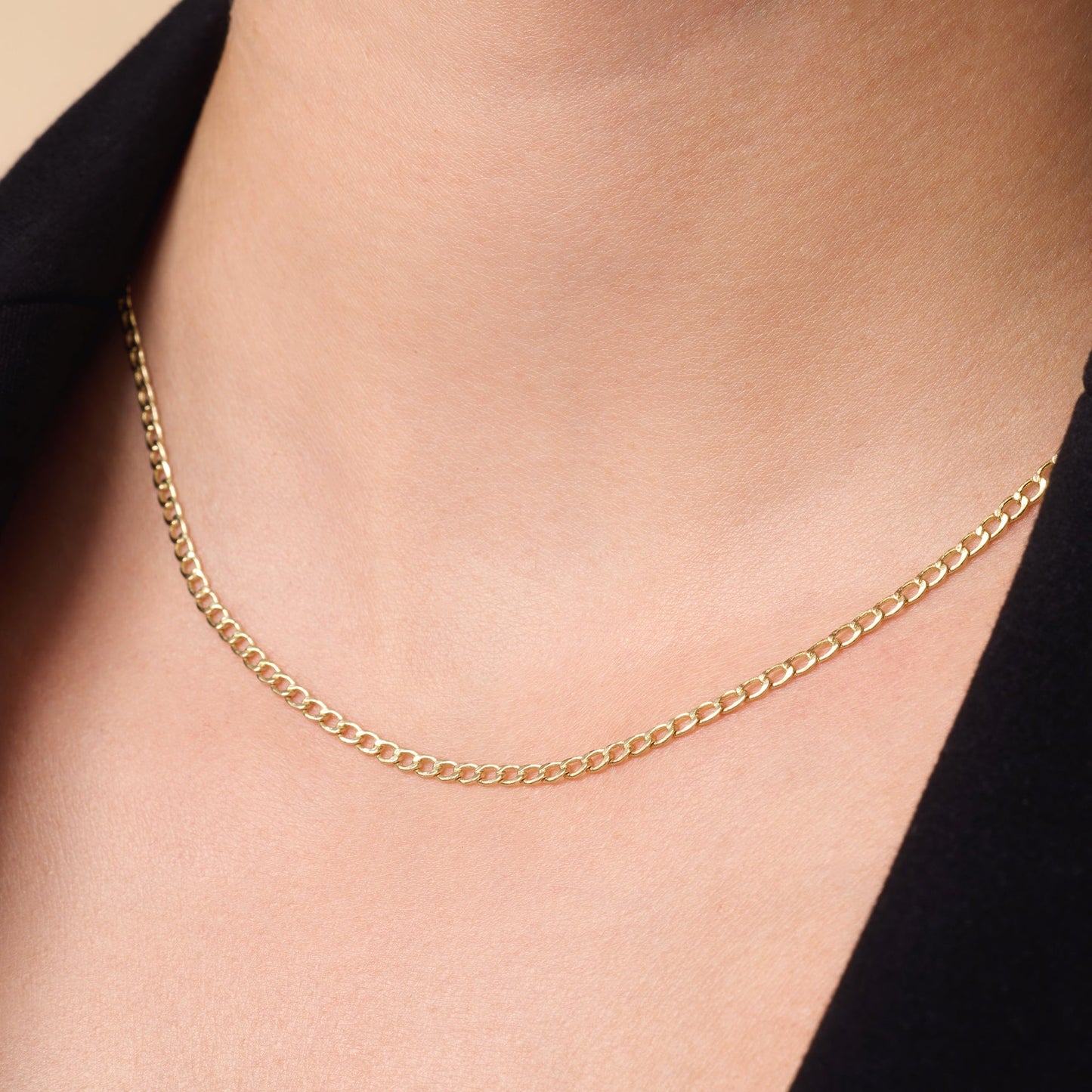 Slim Curb Chain Necklace