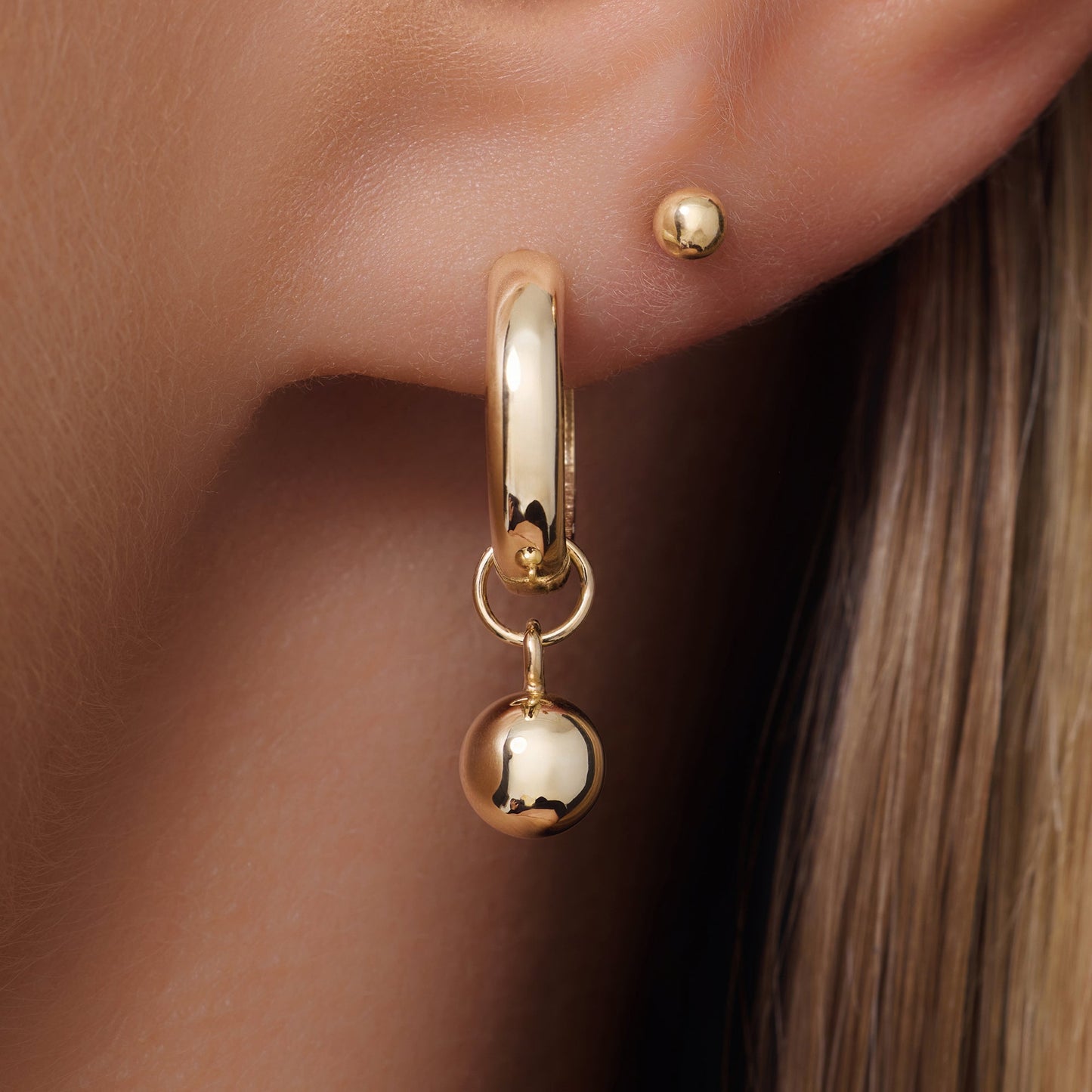 Sphere Hoop Charm