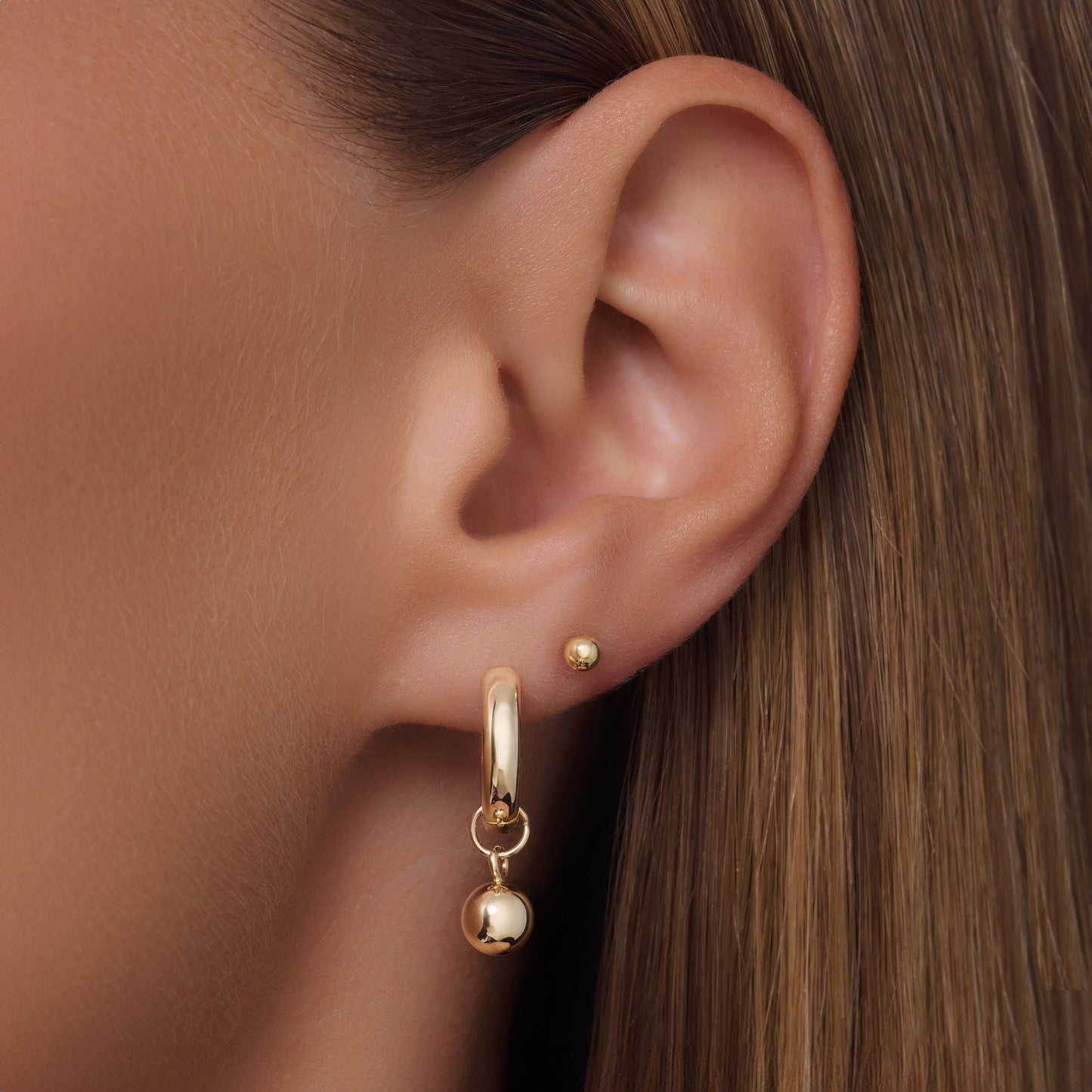 Sphere Hoop Charm
