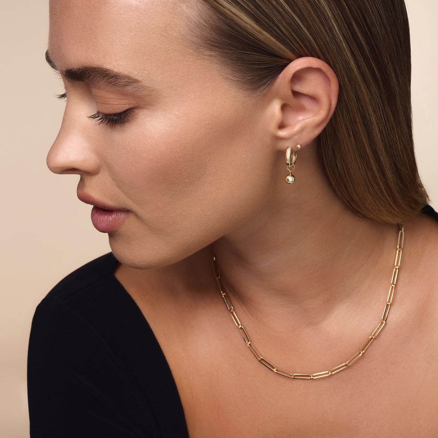 Sphere Hoop Charm