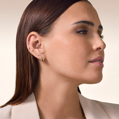 Pav¨¦ Diamond Round Piercing (0.04 ct)
