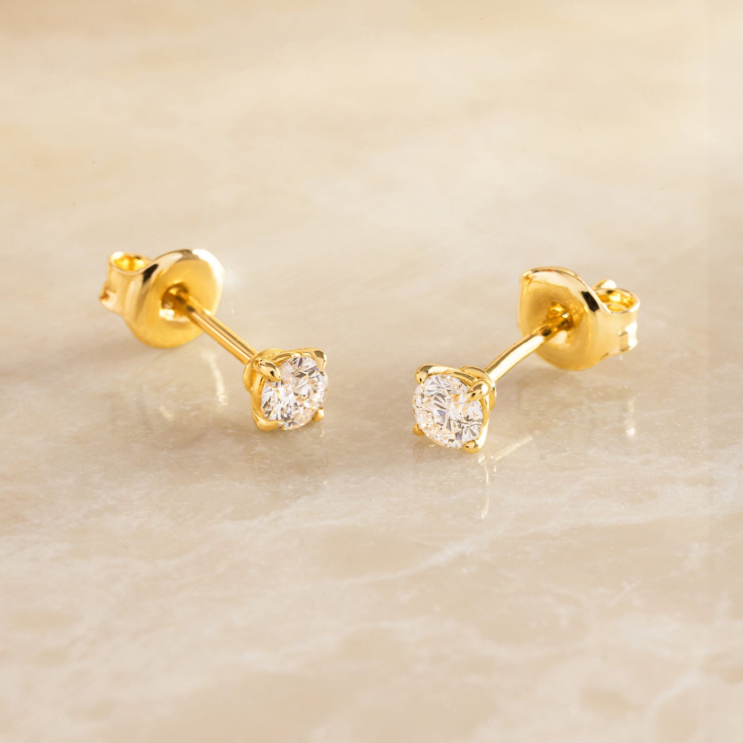 Four Prong Diamond Studs (0.30 ct)