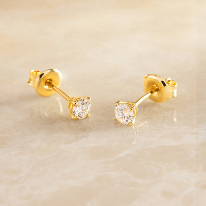 Four Prong Diamond Studs (0.30 ct)
