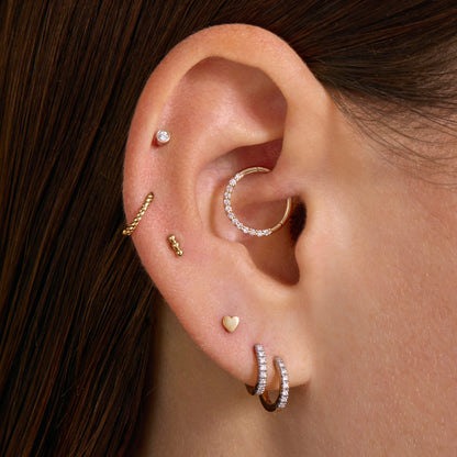 Twisted Cartilage Hoop Piercing (9mm)