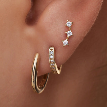 Cubic Zirconia Cluster Studs