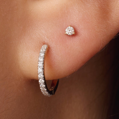 Three Prong Diamond Studs (0.05 ct)
