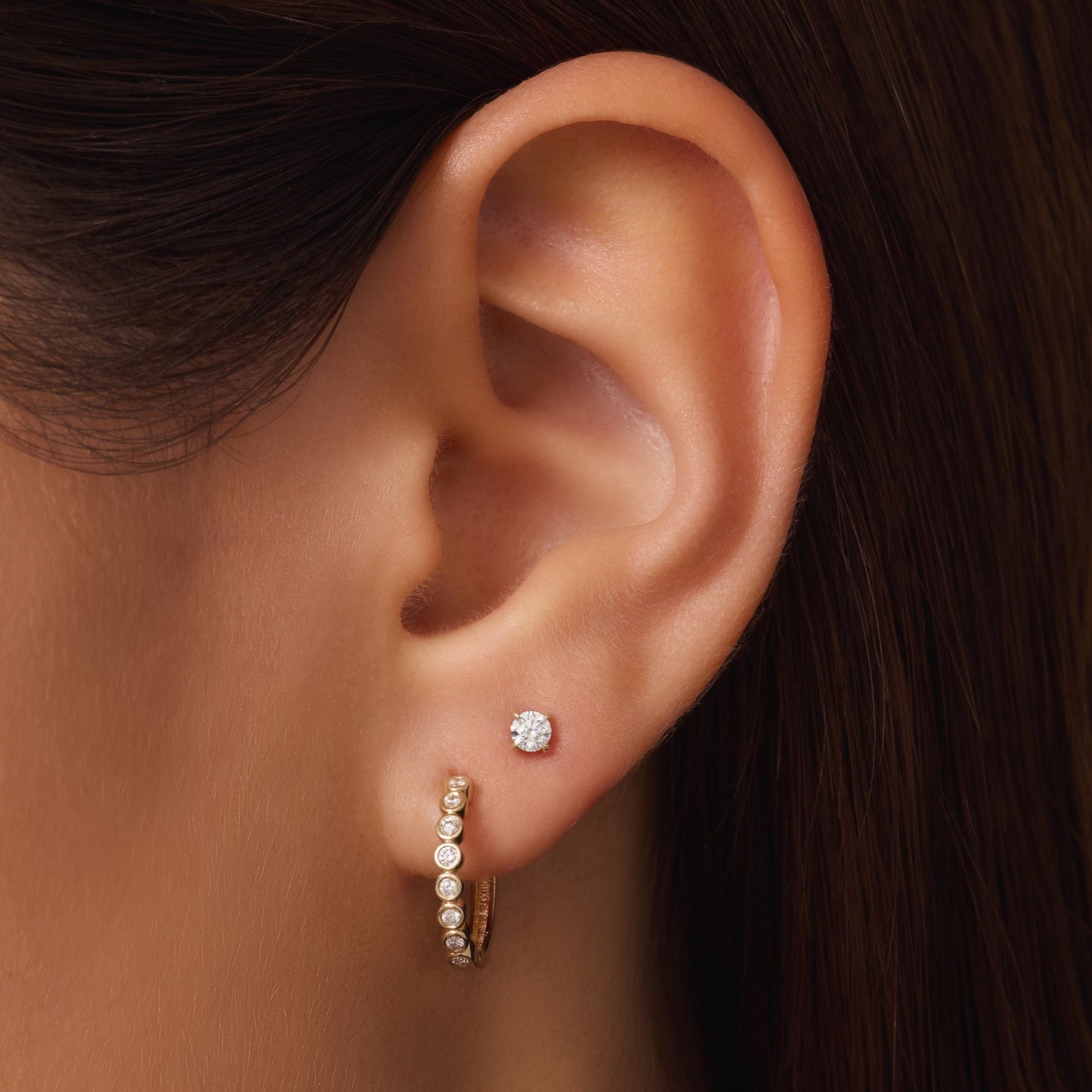 Four Prong Diamond Studs (0.20 ct)