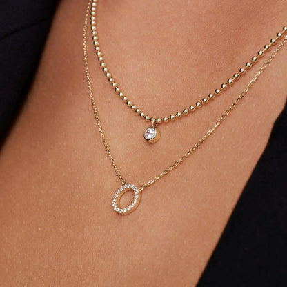 Pave Moissanite Halo Pendant Necklace