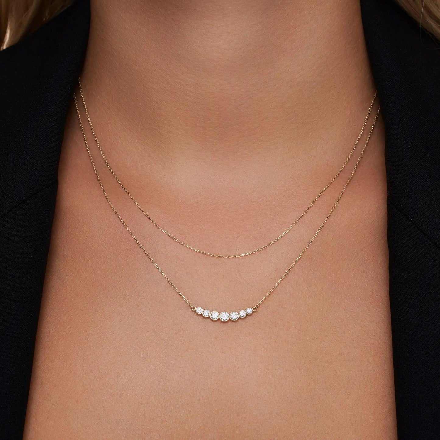 Moissanite Trail Necklace