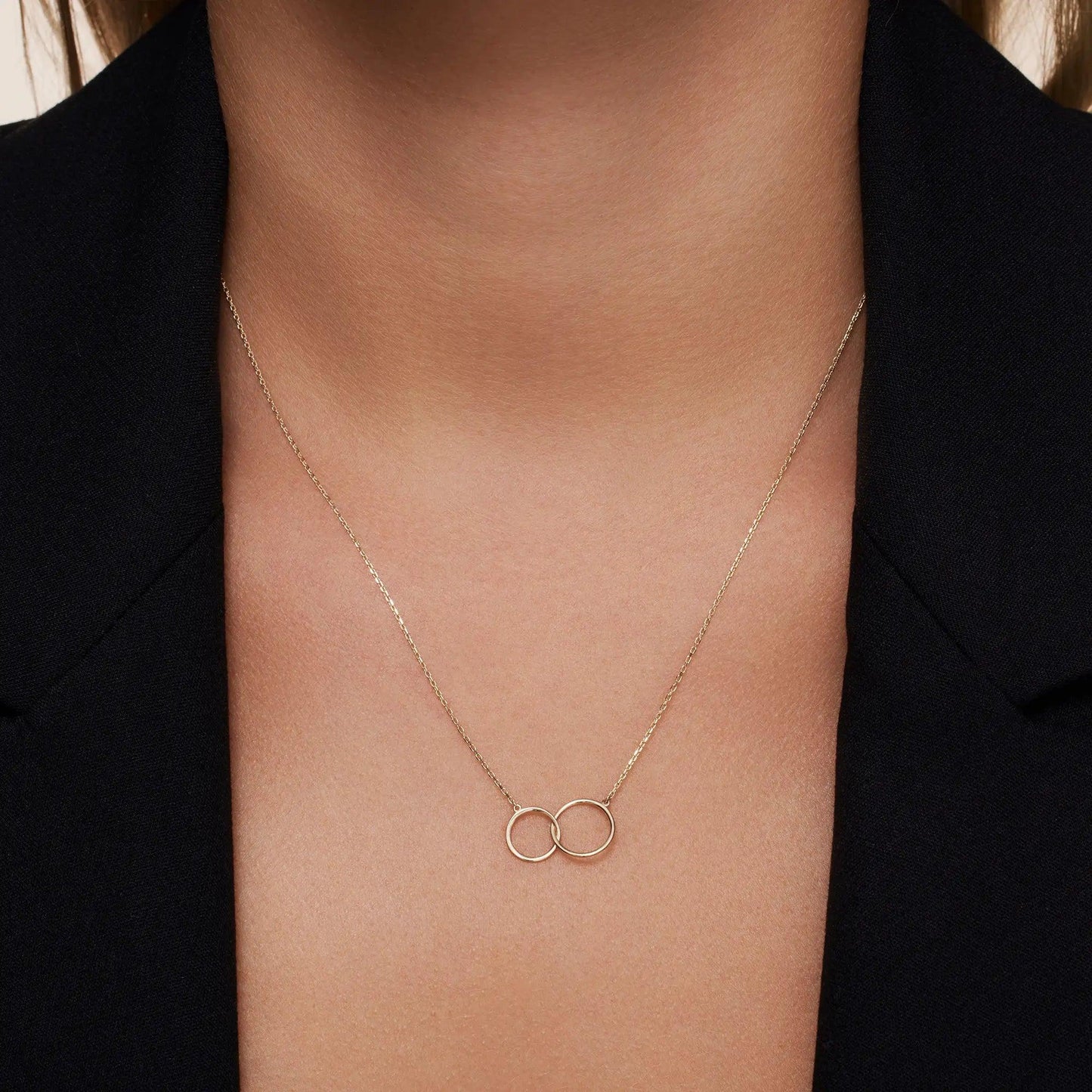 Linked Infinity Pendant Necklace