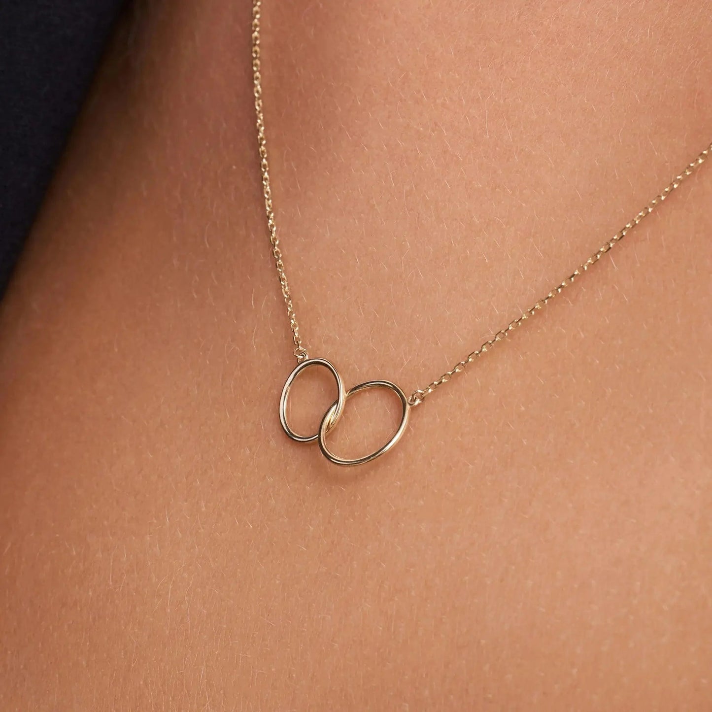 Linked Infinity Pendant Necklace