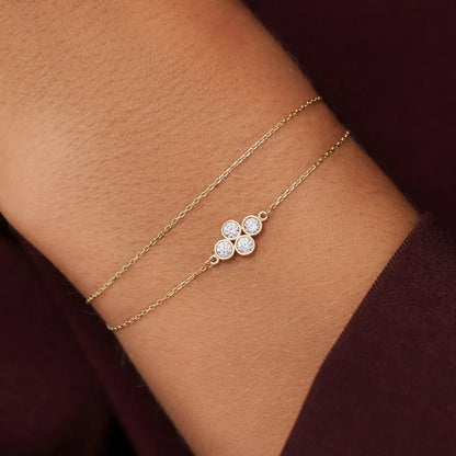 Moissanite  Flower Bracelet