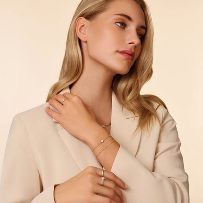 Diamond Halo Bracelet (0.05 ct)