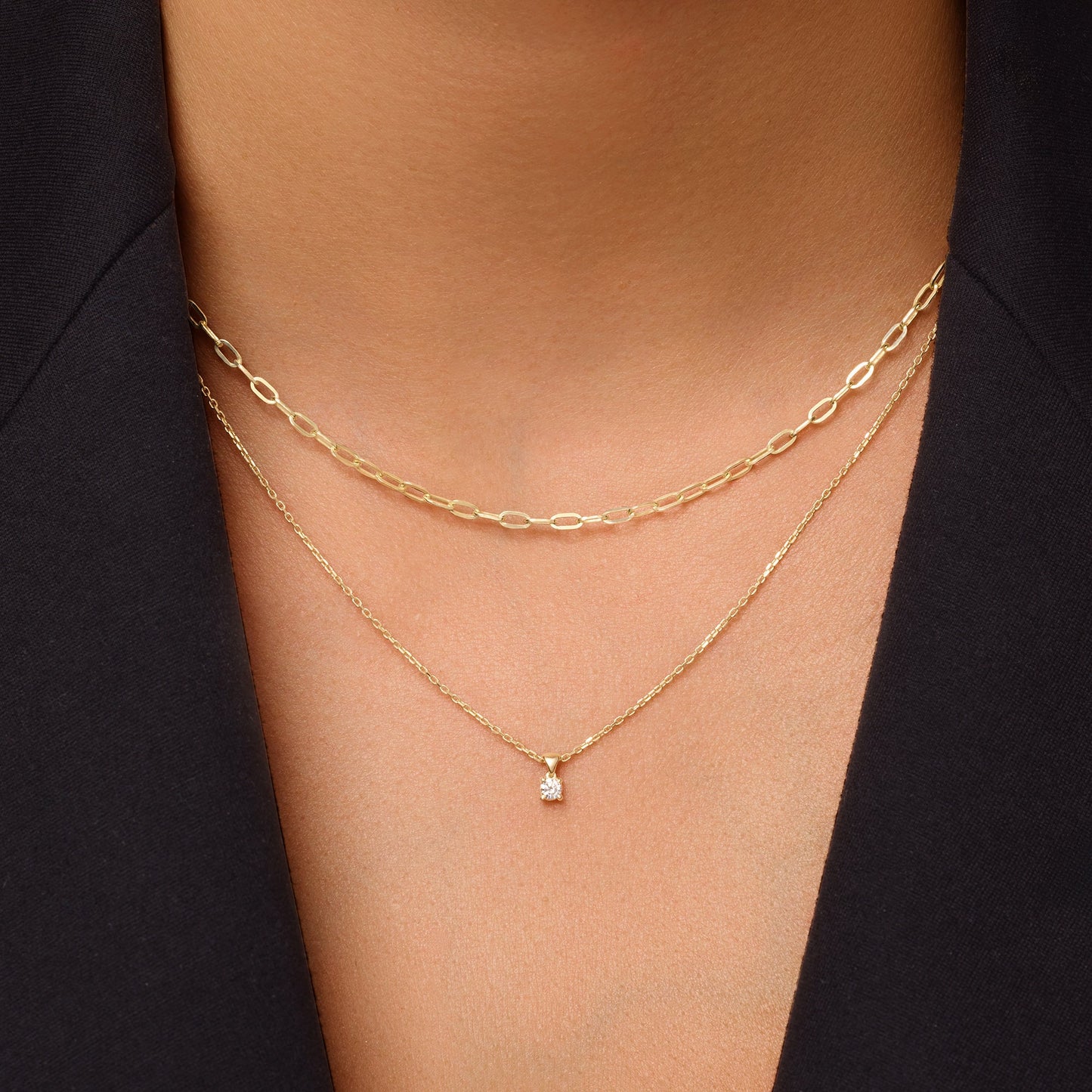 Slim Paperclip Chain Necklace