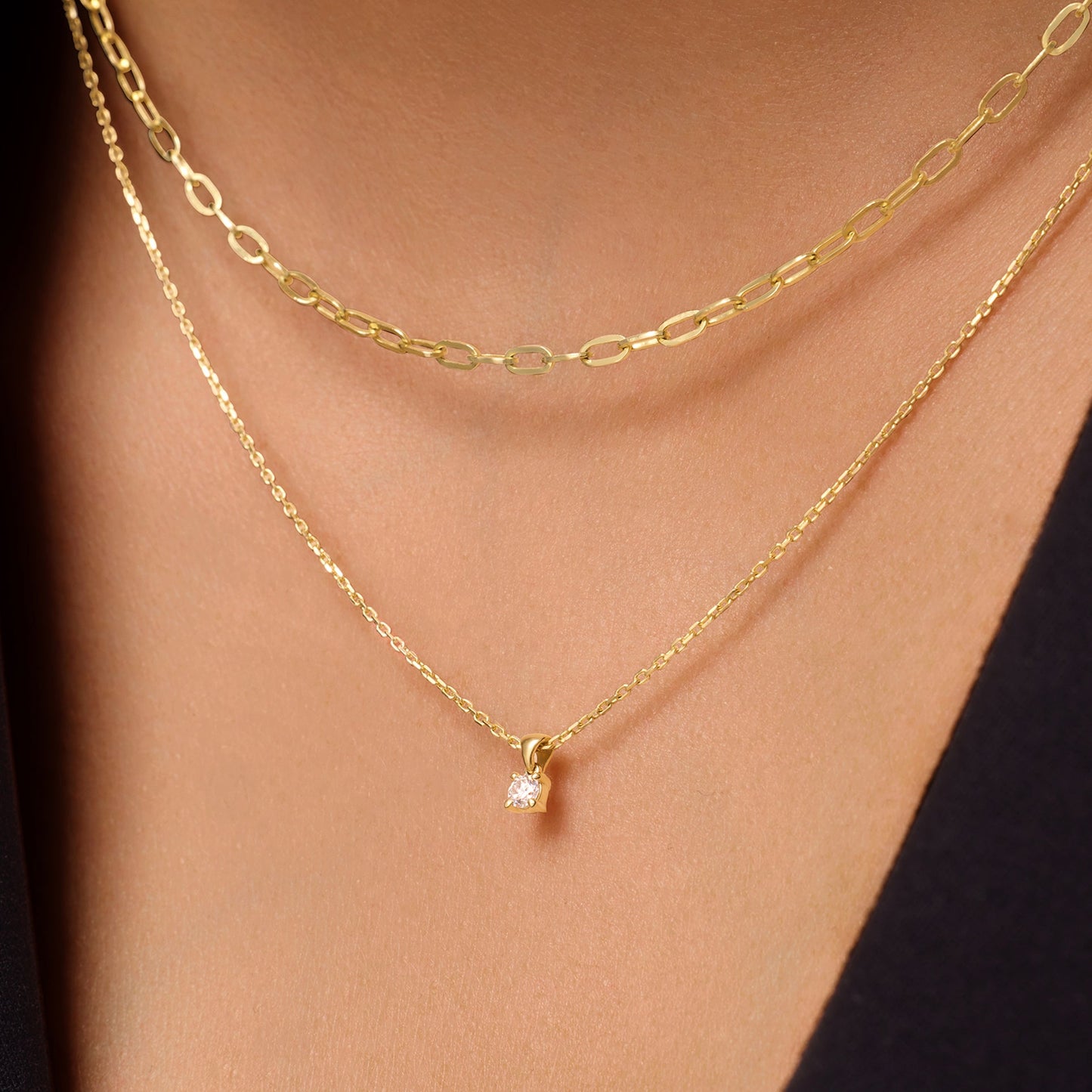 Slim Paperclip Chain Necklace