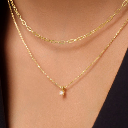 Slim Paperclip Chain Necklace