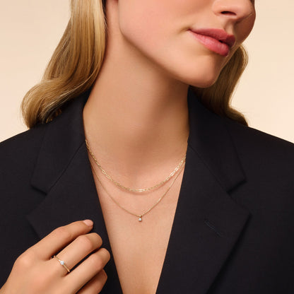 Slim Paperclip Chain Necklace